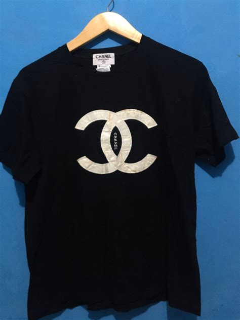 chanel logo tshirt|Chanel t shirt etsy.